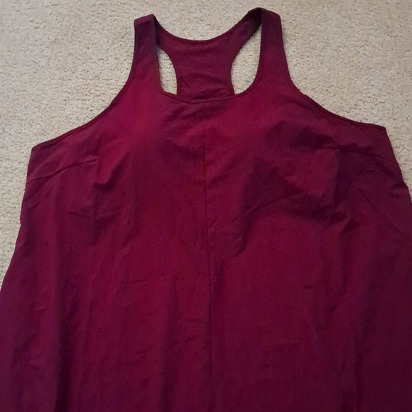 HALARA BREEZEFUL RACERBACK HIGH/LOW MIDI DRESS  L - Picture 5 of 11